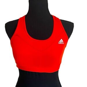 adidas Activewear Set - Small- Orange Sports bra and Shorts